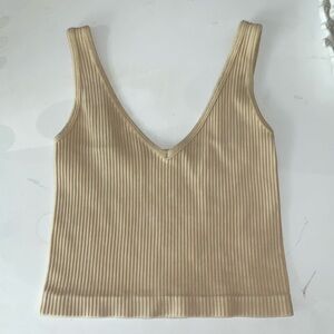 Cream tank top, size s/m